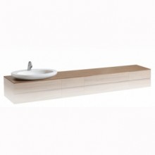 Top for vanity unit, with cut-out left ILBAGNOALESSI ONE арт. 424602 (2400x500x12)