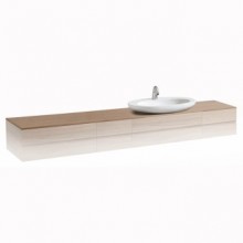 Top for vanity unit, with cut-out right ILBAGNOALESSI ONE арт. 424603 (2400x500x12)