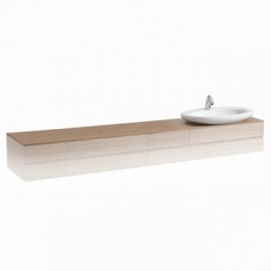 Top for vanity unit, with cut-out right ILBAGNOALESSI ONE арт. 424613 (2400x500x12)